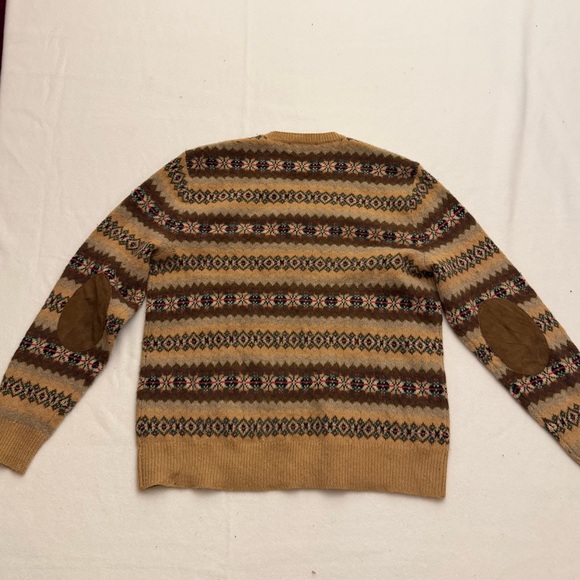 Ralph Lauren DOUBLE R V-Neck Sweater SUEDE LEATHER ELBOW PATCHES - Picture 8 of 9